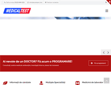 Tablet Screenshot of medicaltest.ro